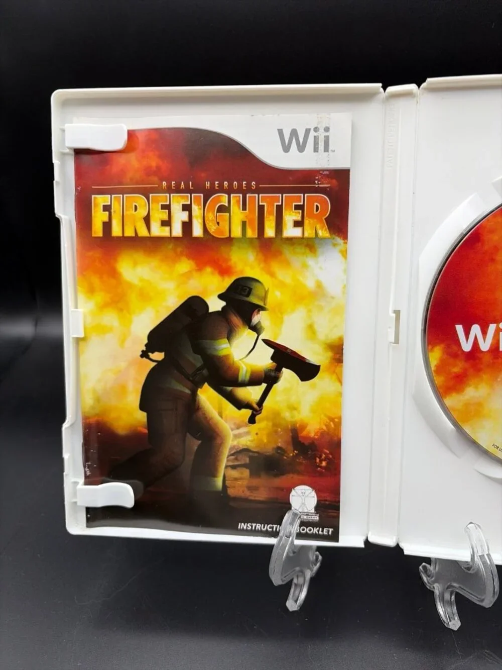 Real Heroes Firefighter Nintendo Wii 2009 w/ Manual Complete CIB Tested Working